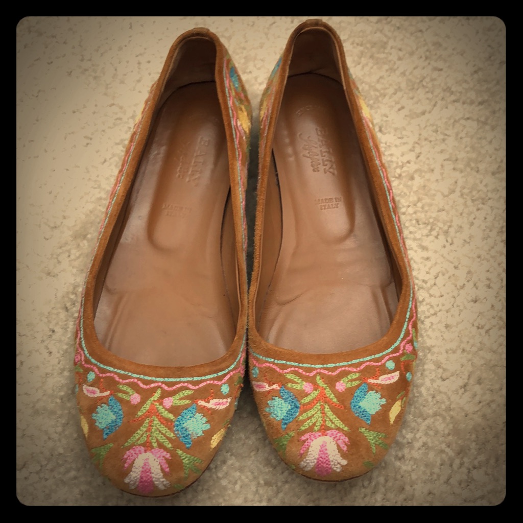 Bally Suede Flats